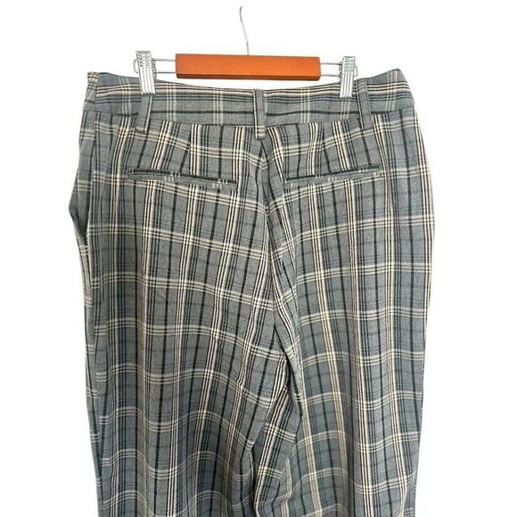 Express x Negin Mirsalehi Plaid Trousers Pants Gray Size 10 Academia Straight - Picture 3 of 9
